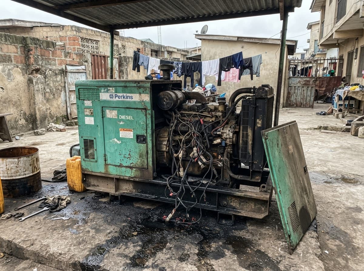 Generator before repair